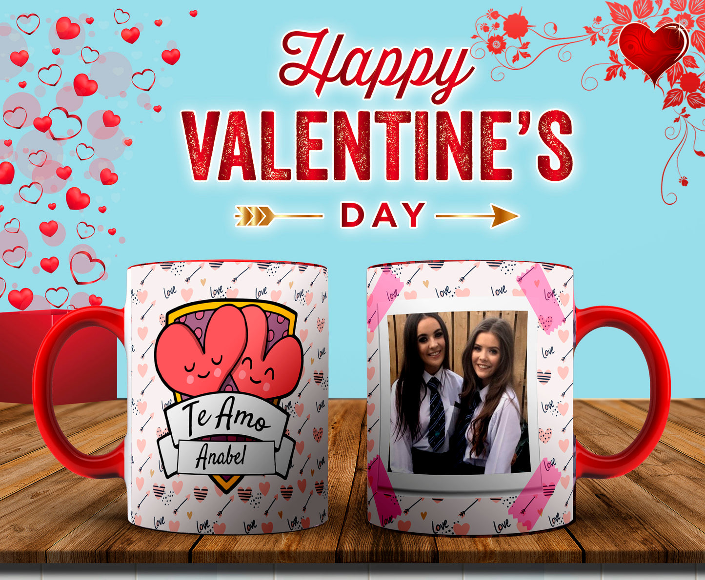 Custom Mugs - Love Designs - Valentine Collection