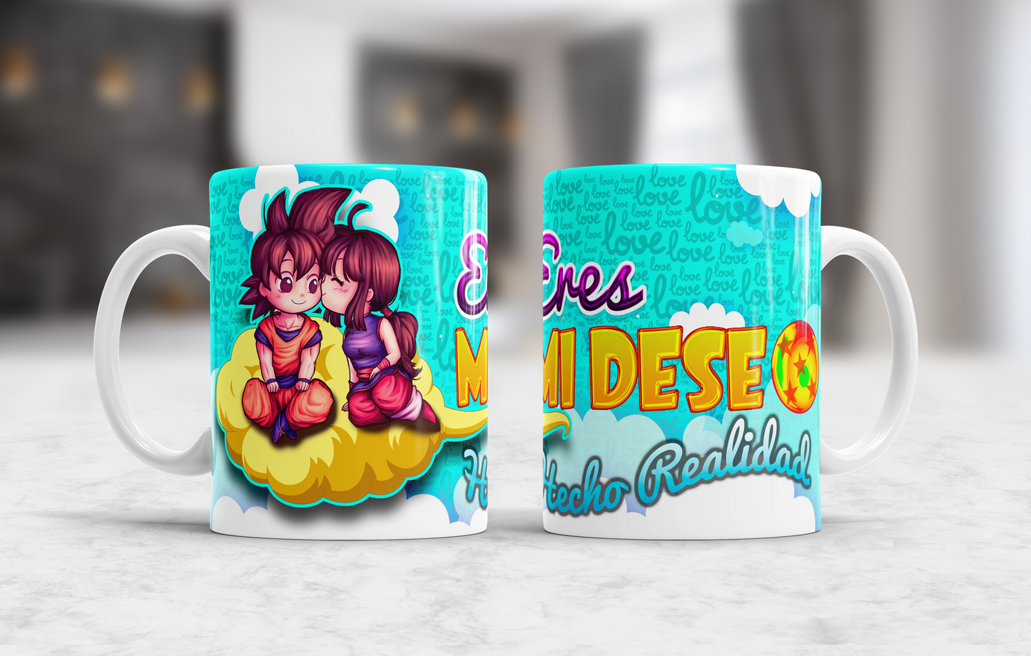 Custom Mugs - Love Designs - Cartoon Love