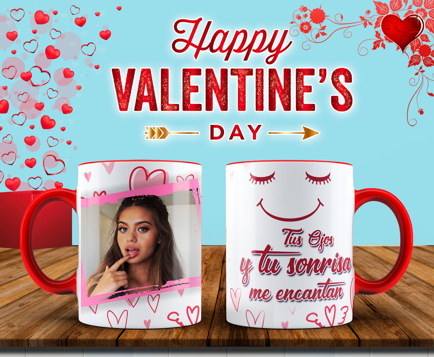 Custom Mugs - Love Designs - Valentine Collection