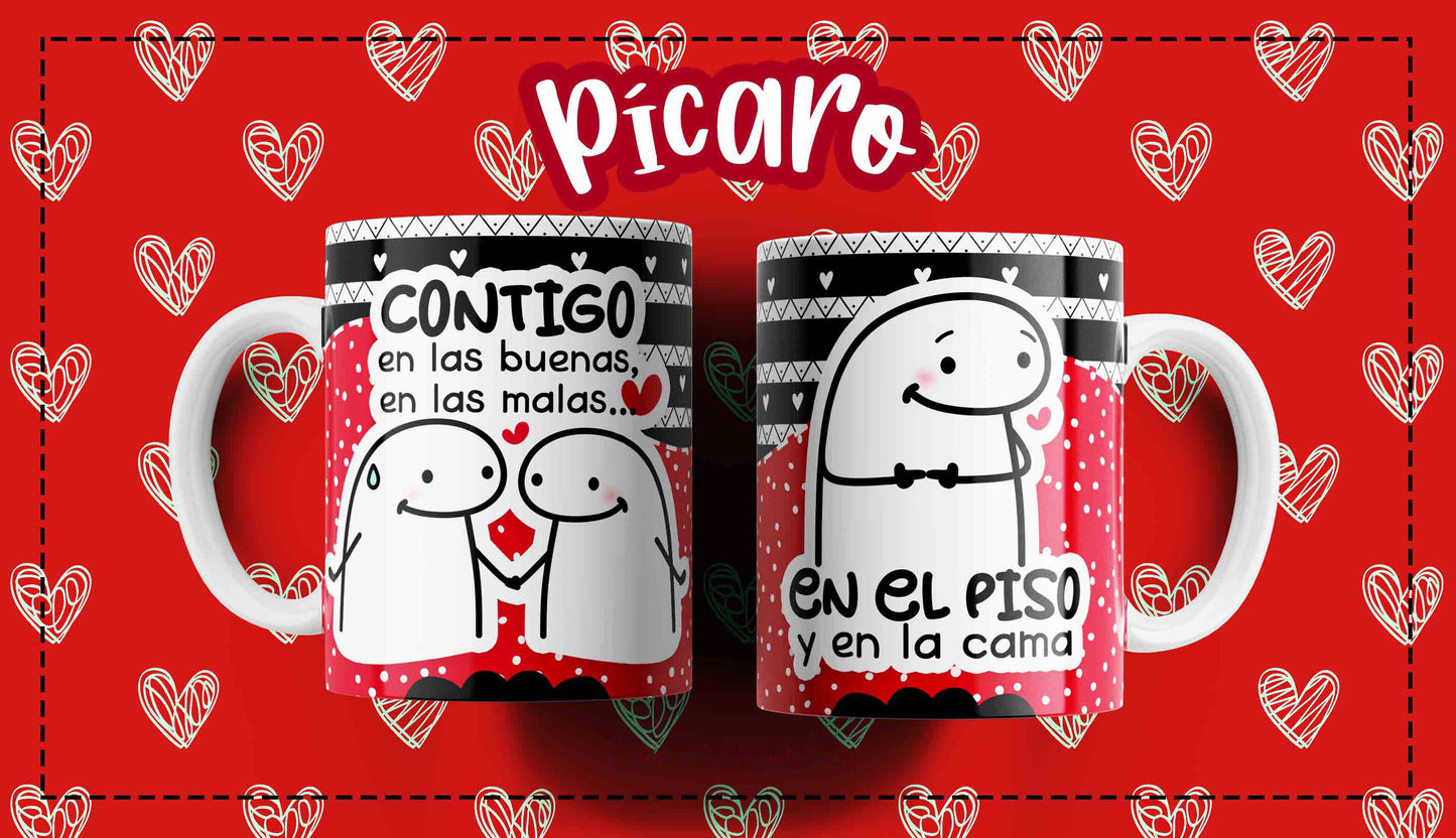 Tazas personalizadas - Diseños de amor - Flork Playful Love