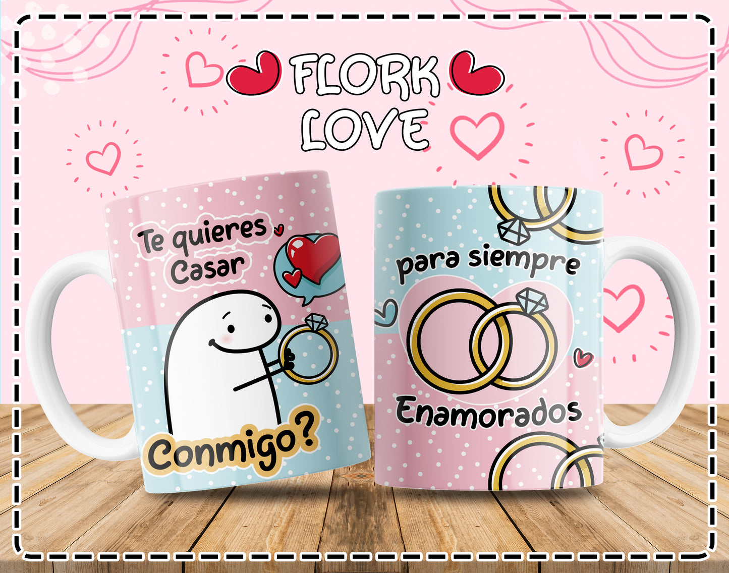 Custom Mugs - Love Designs - Flork Love