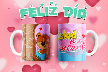Custom Mugs - Love Designs - Teddy Bears