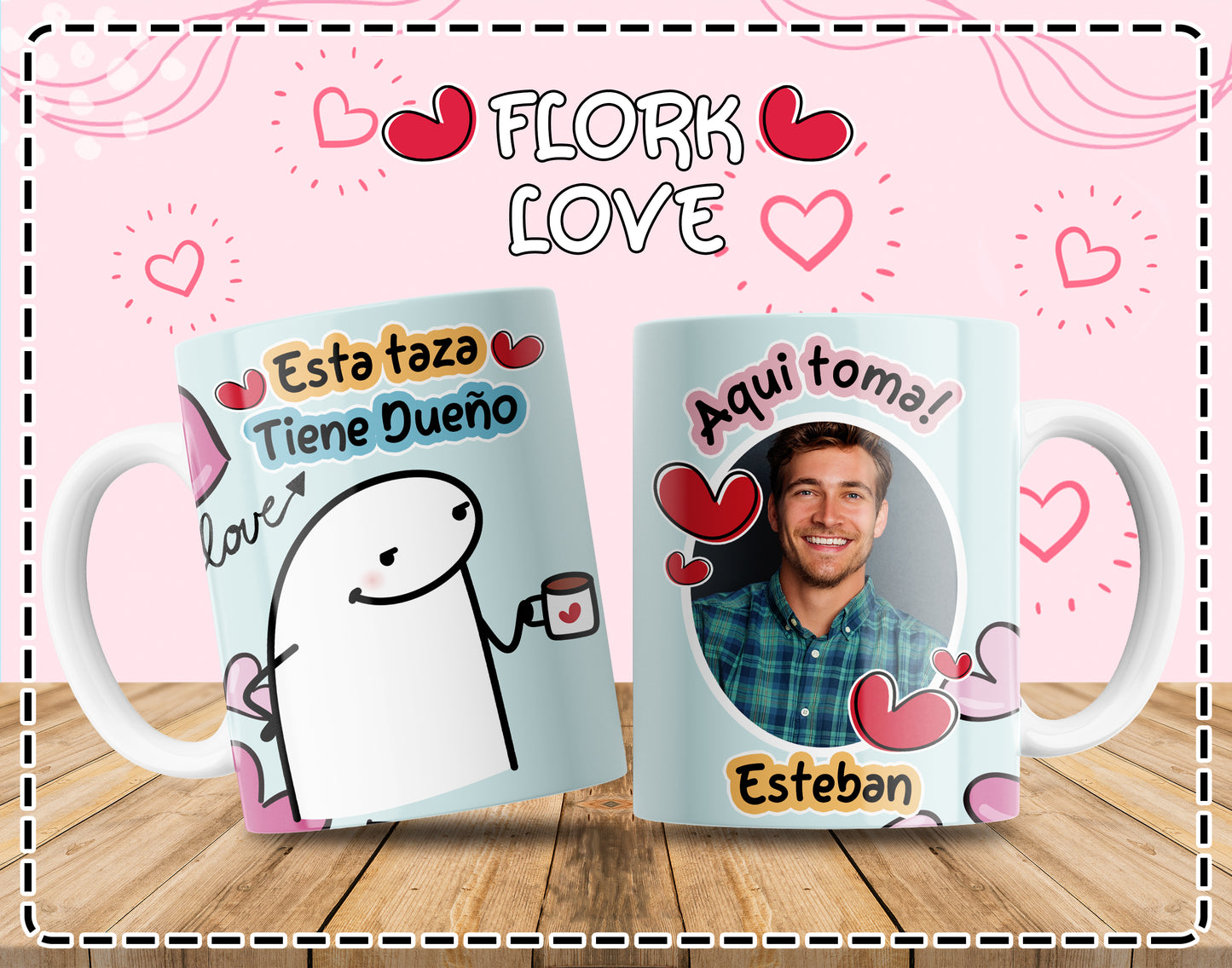 Custom Mugs - Love Designs - Flork Love