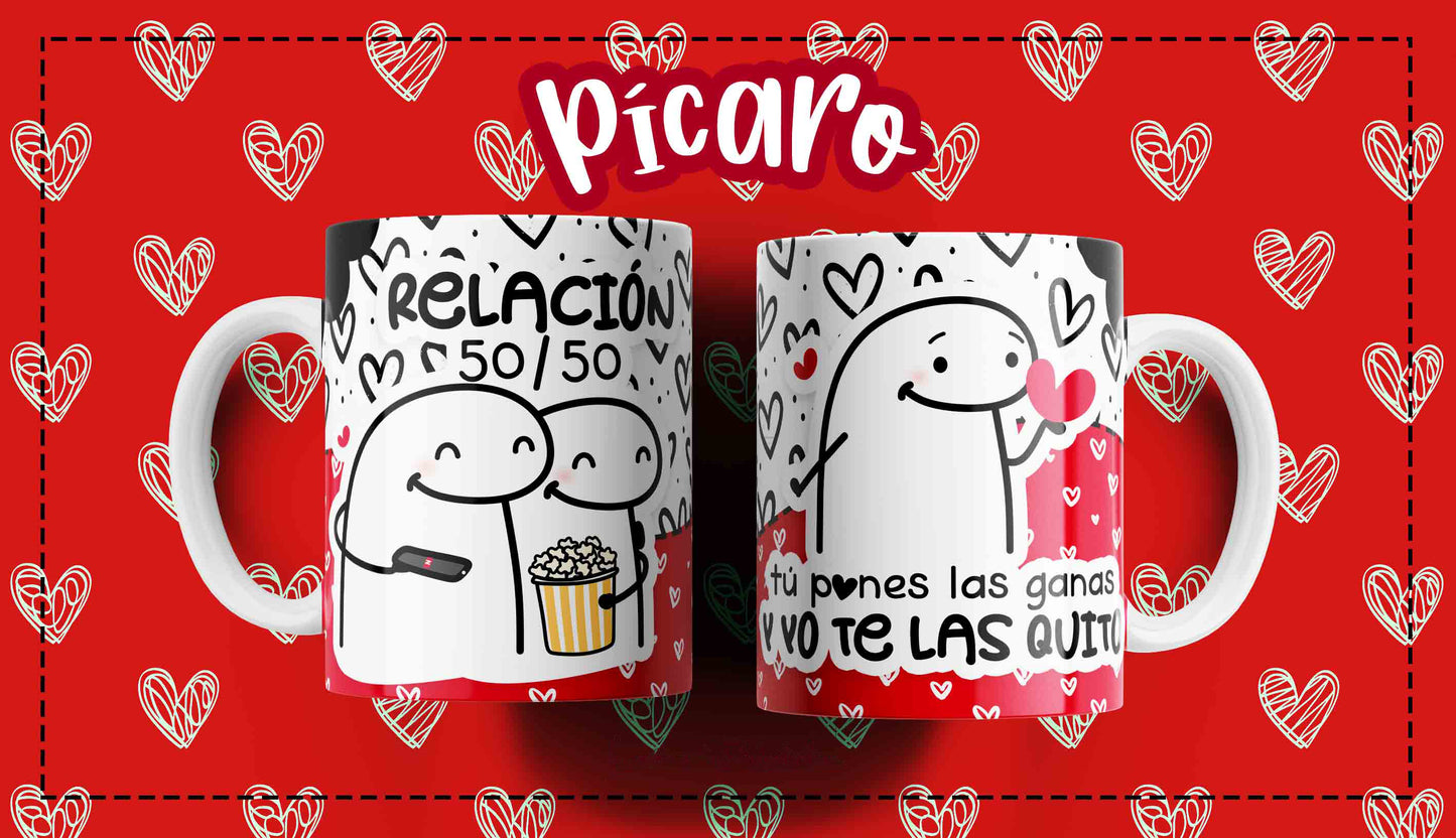 Tazas personalizadas - Diseños de amor - Flork Playful Love