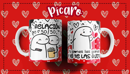 Tazas personalizadas - Diseños de amor - Flork Playful Love