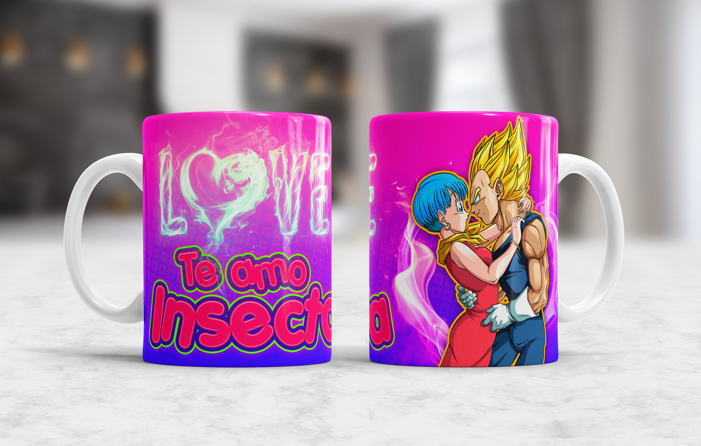 Custom Mugs - Love Designs - Cartoon Love