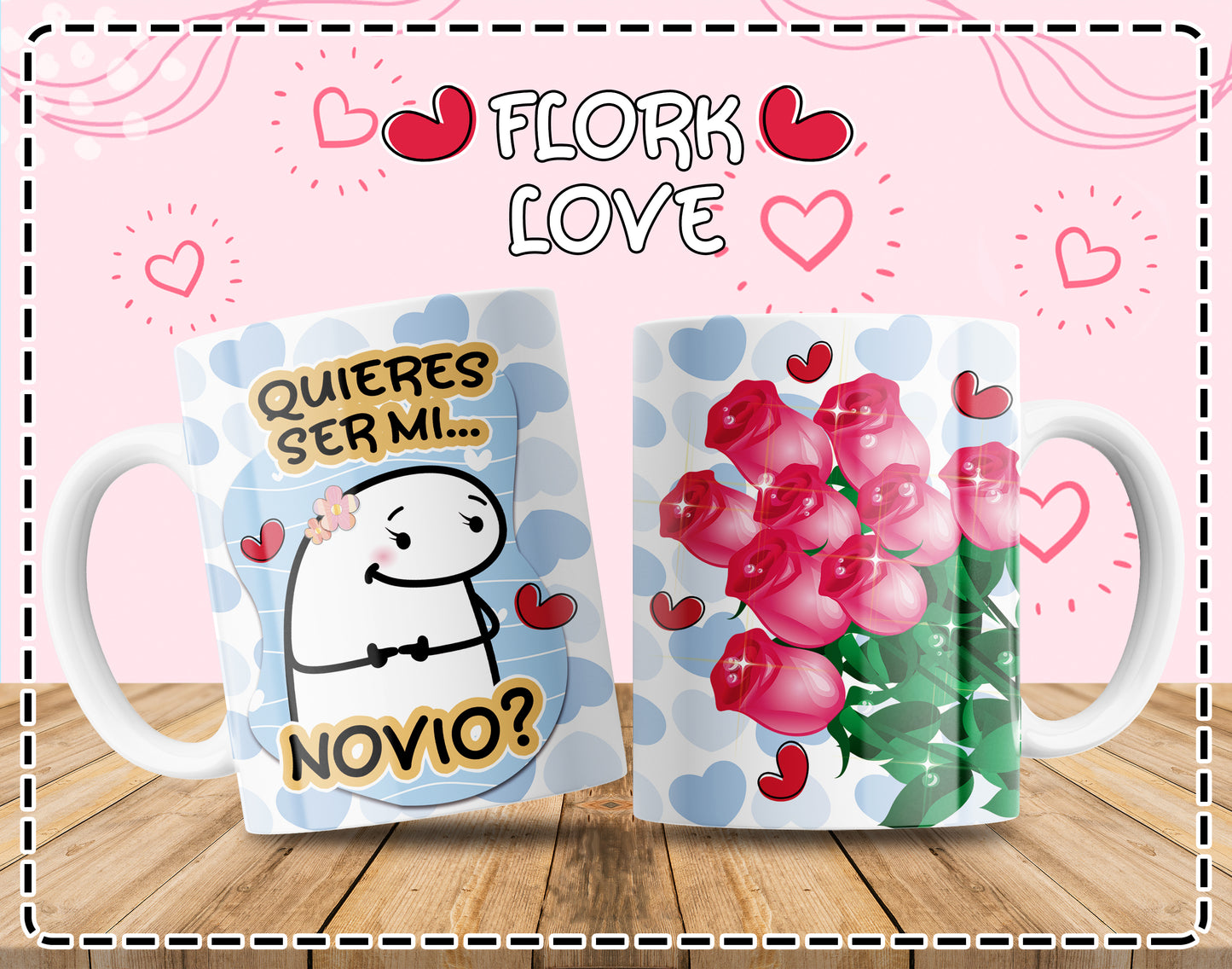 Custom Mugs - Love Designs - Flork Love