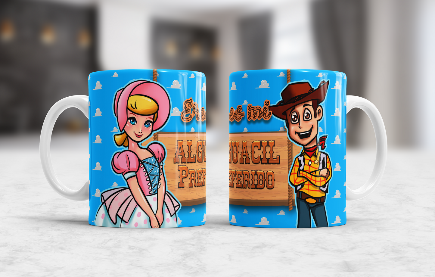 Custom Mugs - Love Designs - Cartoon Love