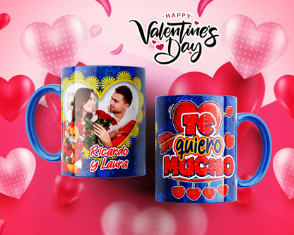 Custom Mugs - Love Designs - Valentine Collection with frame