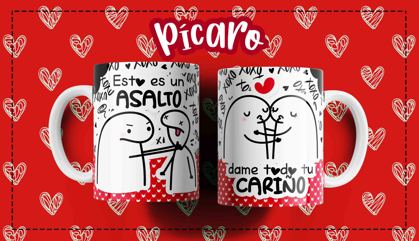 Tazas personalizadas - Diseños de amor - Flork Playful Love