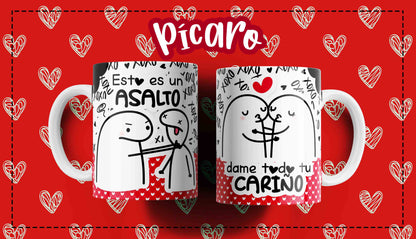 Tazas personalizadas - Diseños de amor - Flork Playful Love