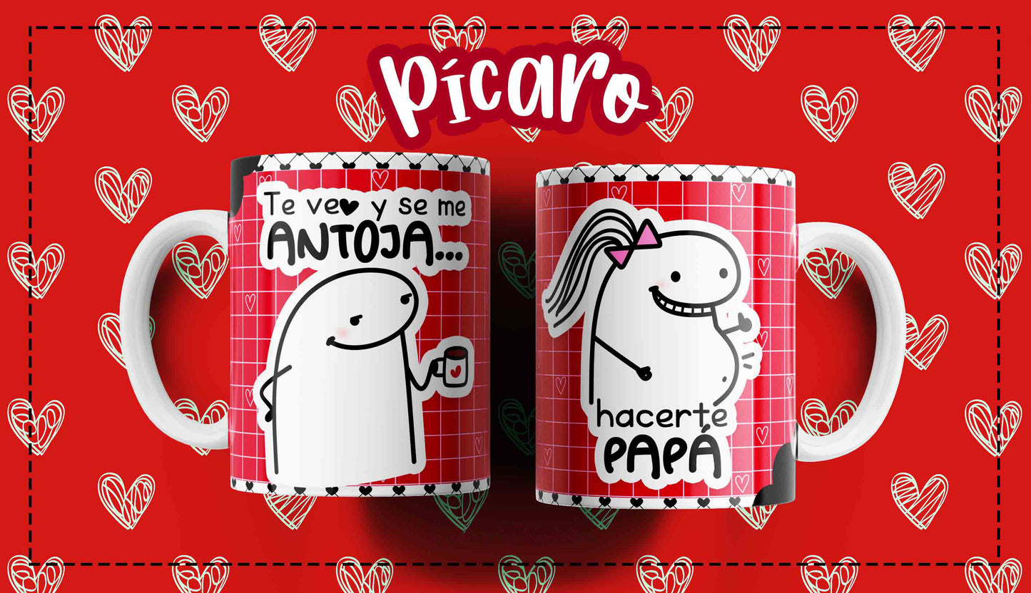 Tazas personalizadas - Diseños de amor - Flork Playful Love