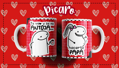 Tazas personalizadas - Diseños de amor - Flork Playful Love