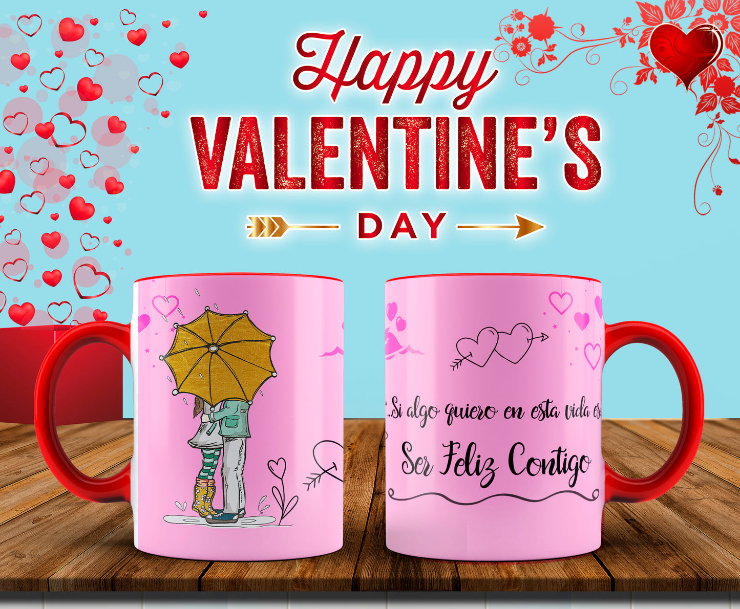 Custom Mugs - Love Designs - Valentine Collection
