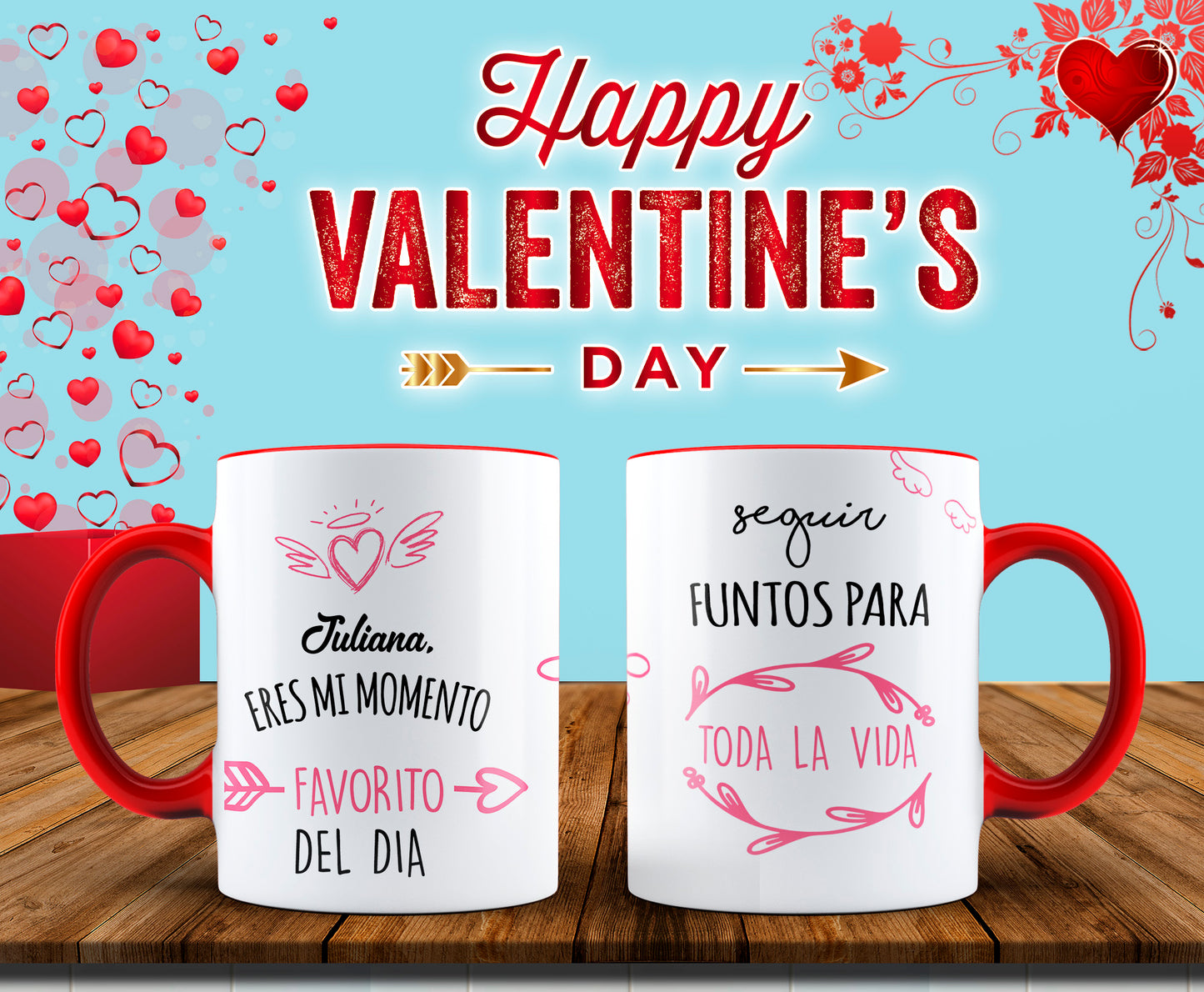 Custom Mugs - Love Designs - Valentine Collection