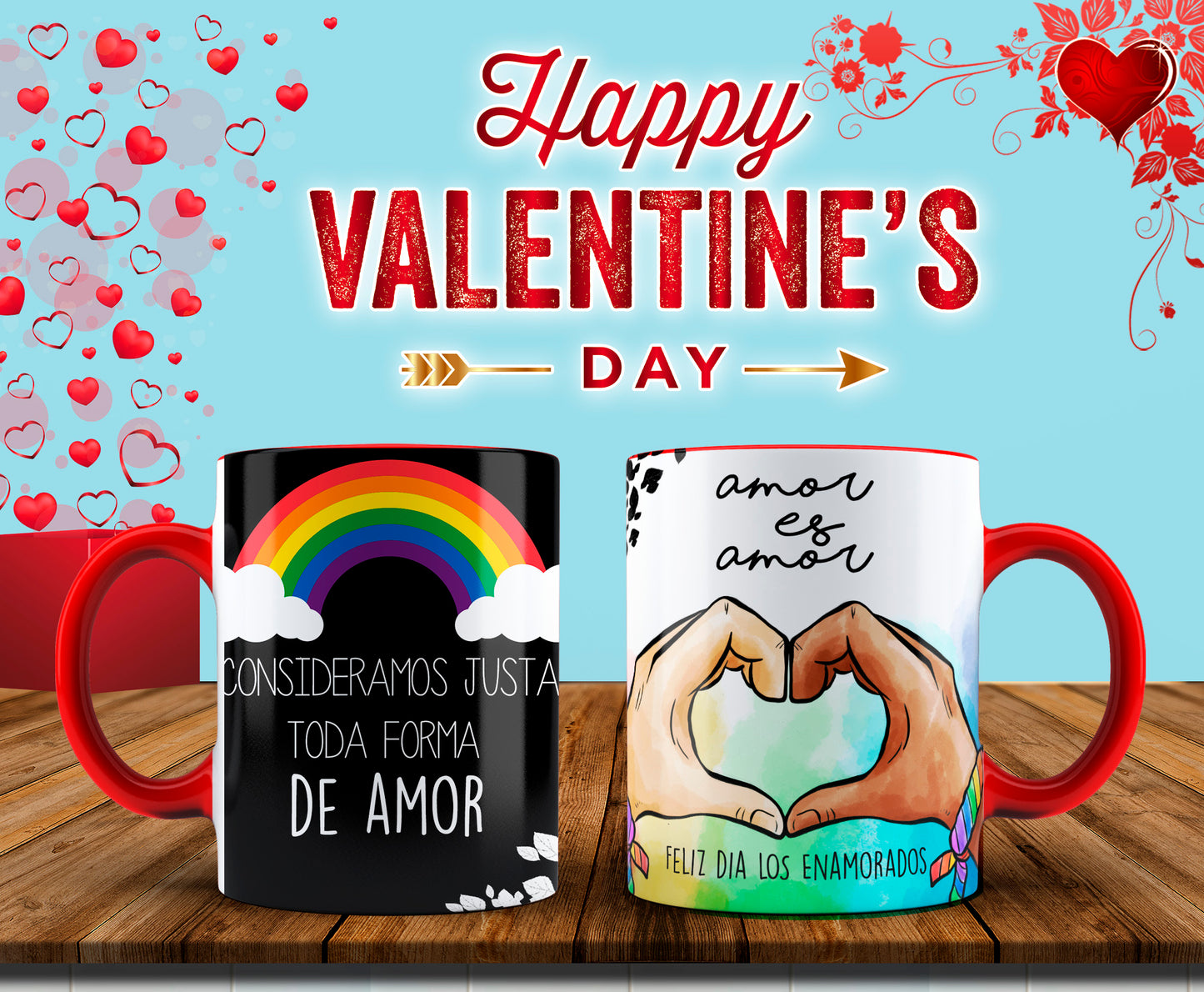 Custom Mugs - Love Designs - Valentine Collection