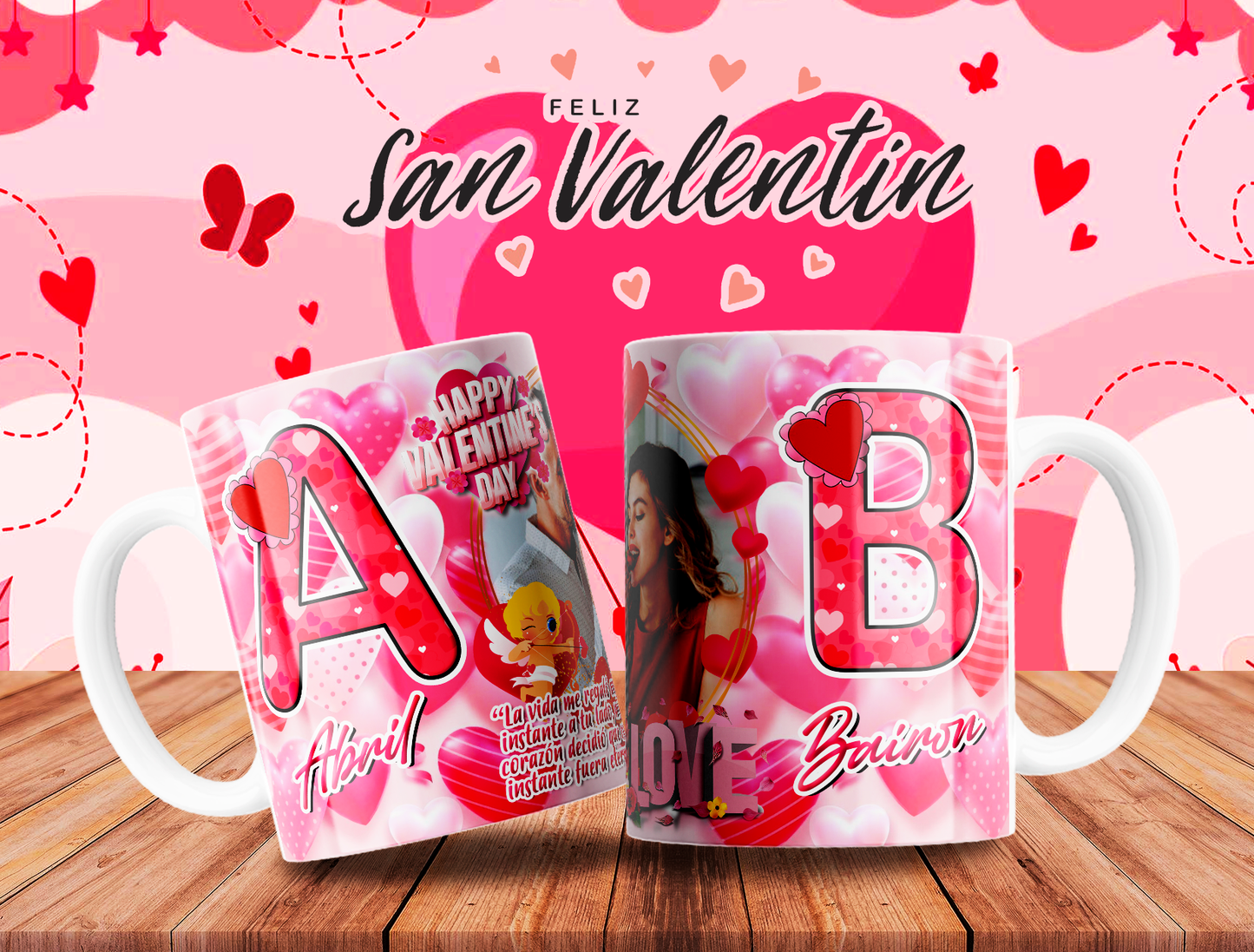 Custom Mugs - Love Designs - Love ABC