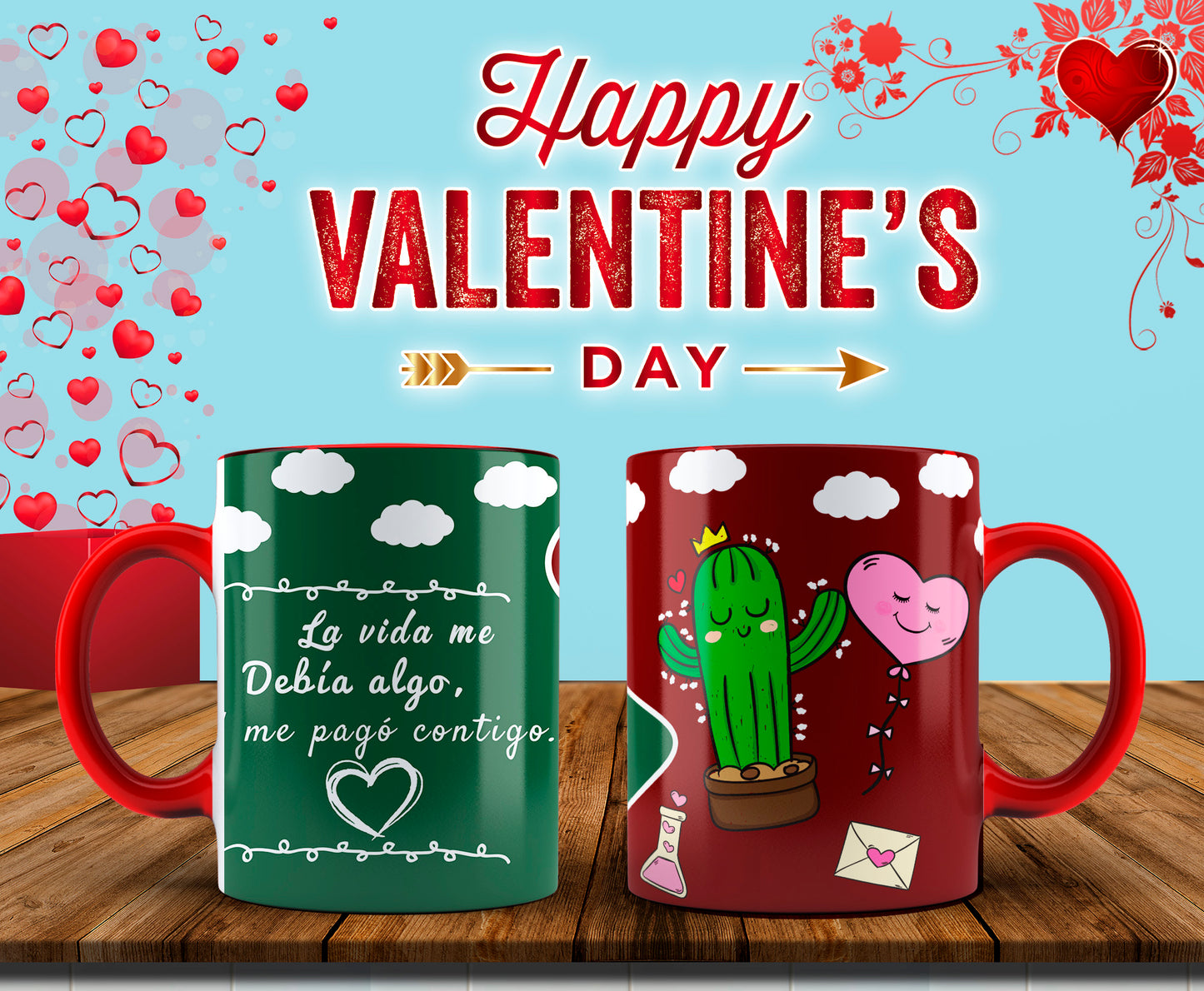 Custom Mugs - Love Designs - Valentine Collection
